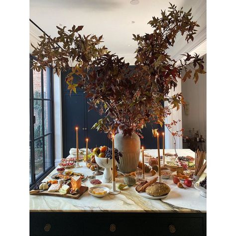 Athena Calderone’s Instagram photo: “As I prepare tomorrow’s holiday meal, cooking from Cook Beautiful, I found myself reading my intro. One passage not only got me emotional…” 2023 Thanksgiving Table, Classic Thanksgiving Decor, Moody Thanksgiving Tablescape, Nye Snacks, Thanksgiving Table Settings Diy, Chris Botti, Thanksgiving 2023, Athena Calderone, Space Style