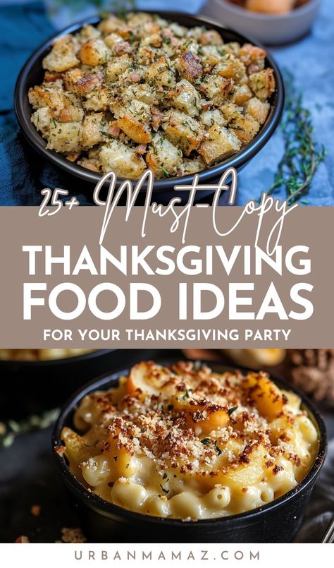 Looking for insanely delicious Thanksgiving food ideas to make the perfect dinner? Check out these 25+ must copy Thanksgiving food ideas for your Thanksgiving party. Thanksgiving Food Table Display, Food Ideas To Make, Thanksgiving Food Ideas, Thanksgiving Food Table, Host Thanksgiving, Food Display Table, Thanksgiving Dinner Menu, Thanksgiving Dinner Recipes, Thanksgiving Cooking