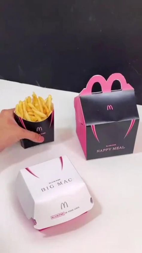 Blackpink Square Up, Mcdonald's Happy Meal, Kpop Diy, Blink Book, Black Pink Background, Pink Venom, Blackpink Funny, Black Pink Instagram, Blackpink And Bts