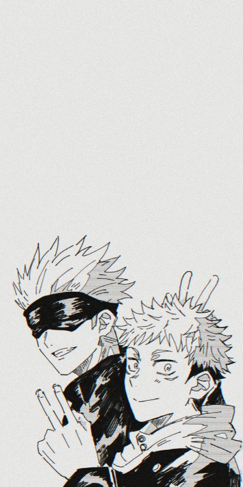 Gojo X Yuji, Manga Art Anime, Jujutsu Kaisen Anime, Anime Wallpaper Phone, Art Manga, Cool Anime Wallpapers, Manga Anime One Piece, Cool Anime Pictures, Cute Anime Wallpaper