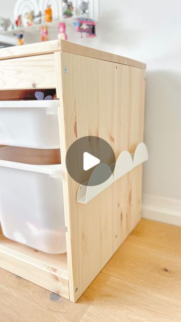 Smastad Ikea Hack, Ikea Trofast Hack, Trofast Ikea, Play Corner, Diy Montessori, Ikea Trofast, Play Hacks, Ikea Diy, Baby Decor