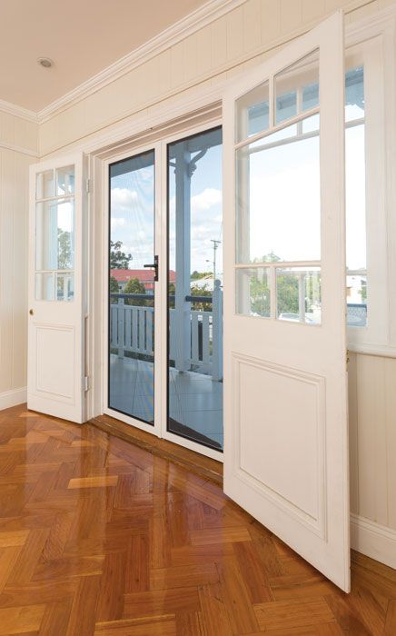 Security Screen Door For French Doors, Back Porch Screen Door Ideas, French Doors Patio With Screens, Double Security Screen Door, French Doors To Deck With Screen, Screen Doors For French Doors, French Door With Screen, French Door Screen Doors, Doors With Screens