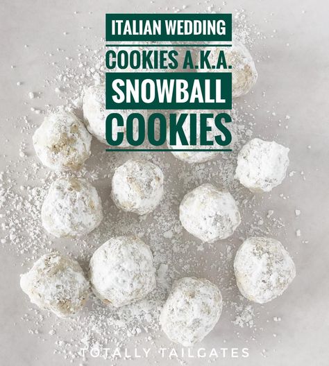 Italian Wedding Cookies a.k.a. Snowball Cookies - Powered by @ultimaterecipe Christmas Cookies Italian, Easy Pumpkin Spice Muffins, Classic Christmas Cookies, Favorite Christmas Cookies, Cookies Italian, Pecan Snowball Cookies, Italian Wedding Cookies, Christmas Cookie Recipes Holiday, Mac And Cheese Bites