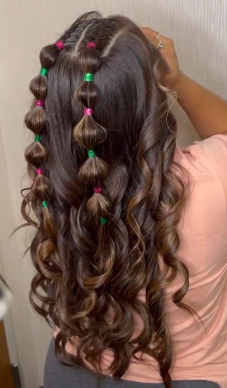 Chic Kids Long Hairstyles: Curly, Straight & School-Ready Looks Cute Things To Do With Curly Hair, Hairstyles For Long Hair Little Kids, Cute Hairstyles For Elementary School, Ten Year Old Hairstyles, Hairstyles For Primary School, 6th Grade Picture Day Hair, Hairstyle For Kids Long Hair, Birthday Hairstyle Natural Hair, Hispanic Heritage Hairstyles