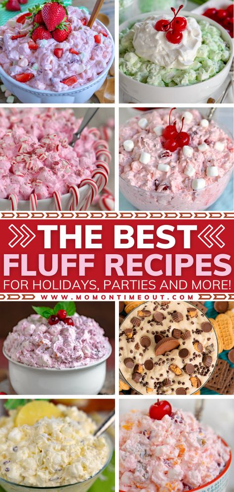 Fluff Recipes, Dessert Salad Recipes, Flower Salad, Ambrosia Recipe, Fluff Salad Recipes, Easy Fruit Salad Recipes, Cool Whip Desserts, Jello Dessert Recipes, Christmas Salads