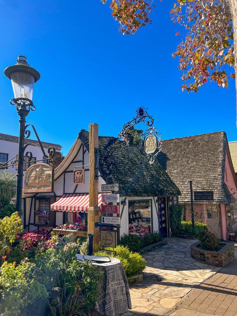 Small Town In California, Tropical City Aesthetic, Solvang California Aesthetic, Big Sur California Aesthetic, South California Aesthetic, Summer Town Aesthetic, Northern California Aesthetic, Places To Go In California, Carmel By The Sea California