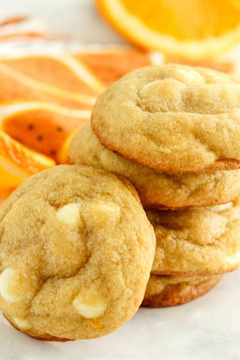 Orange Creamsicle Cookies Oh Sweet Basil Recipes, Sweet Basil Recipes, Creamsicle Cookie Recipe, Orange Creamsicle Cookies, Creamsicle Cookies, Banana Split Pie, Oh Sweet Basil, Cake Mug, Orange Cookies