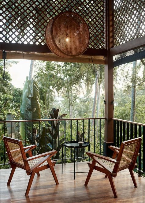 MOND Treescape 'Waxing' - Hiriketiya Beach - Treehouses for Rent in Matara, Southern Province, Sri Lanka - Airbnb Amazing Airbnb, Beach Village, Tropical Garden, Sri Lanka, Jamaica, Home Signs, Tree House, Bedroom