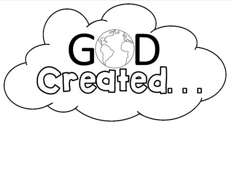 God Creation, Gods Creation Crafts, Creation Preschool Craft, Creation Bible Crafts, Bible Crafts Sunday School, Sunday School Projects, Preschool Bible Lessons, Sunday School Classroom, Bible Activities For Kids