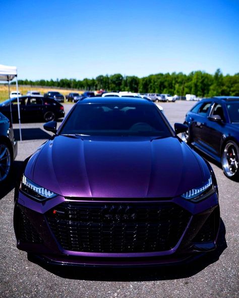 Purple Audi, Dark Purple Paint, Q50 Red Sport, Audi Rs7 Sportback, Audi Sports Car, Rs6 Audi, Dream Cars Audi, Black Audi, Custom Cars Paint