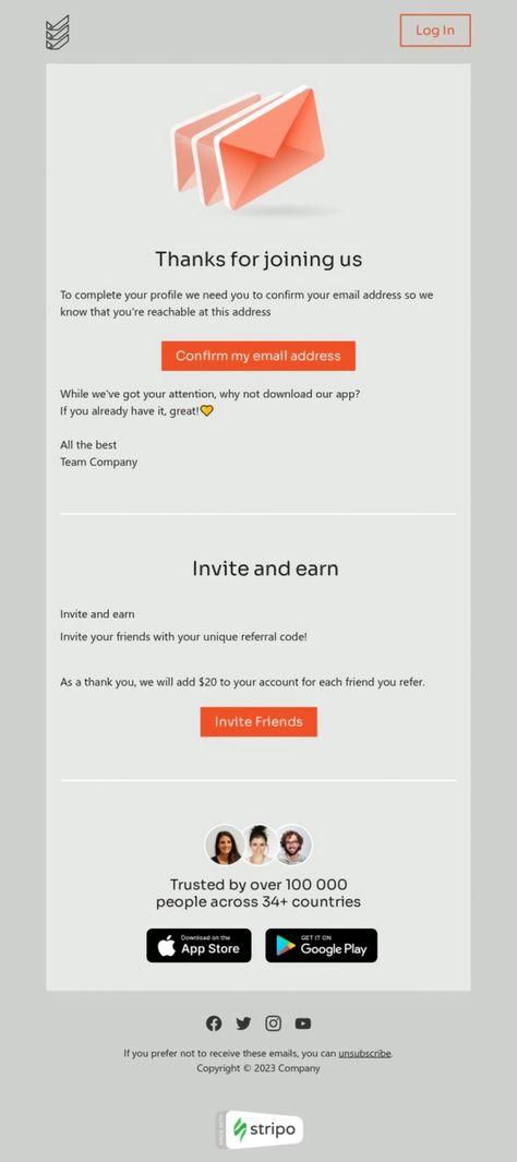 Stripo is an all-in-one email design platform. Create professional and responsive emails fast with no HTML skills. Tap the link to explore our Email Templates to find just the right look for you.⬆️ And follow us on Pinterest 🤗 #saas #emailinspiration #stripoemaildesign #emailnewslettertemplate #emailtemplates #emaildesign #emailmarketingdesign #creativenewsletterdesign #htmlemaildesign #emailmarketing #inspiration Follow Up Email Templates, Email Letter Design, Email Subscription Design, Emailer Template, Email Template Design Inspiration, Product Email Design, Professional Email Example, Welcome Email Design, Email Campaign Design