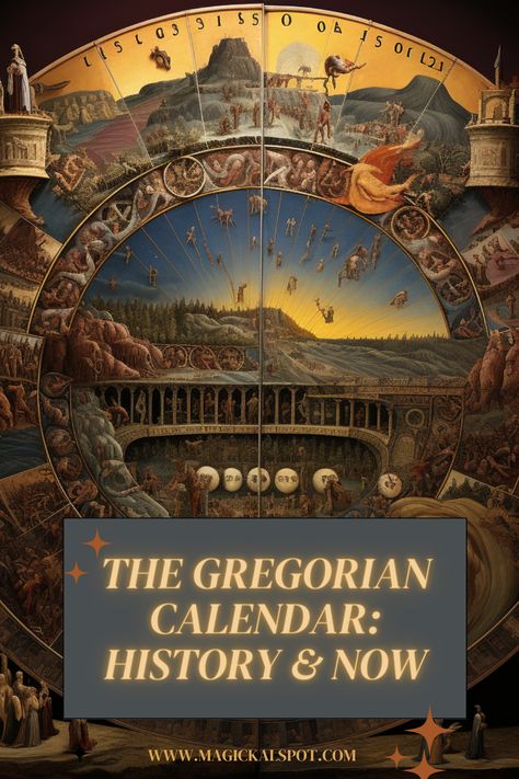 Journey through time with the Gregorian Calendar! 📅✨ From its historical inception to its global adoption, understand the story behind today's dates. Whether you're a history buff or curious about time's framework, this article sheds light on the calendar we live by. #GregorianCalendar #HistoryUnfolded #TimeTales Zodiac Calendar Dates, Norse Pagan Calendar, Gregorian Calendar, Satanic Calendar, Witch Calendar Sabbats 2024, Crown Chakra, Astrology Zodiac, Astrology, Chakra