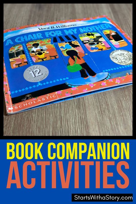 Hey elementary teachers! The picture book A Chair for My Mother by Vera Williams is a quality read aloud to share with your 1st, 2nd and 3rd grade students for Mother’s Day. We at the Clutter-Free Classroom knew we had to add it to our Starts With a Story collection, which is a library of book companions that are filled with fun lesson ideas, teaching tips and worksheets. Teachers have everything they need to deliver engaging lessons! Learn about this book and the related printable activities! A Chair For My Mother Book Activities, A Chair For My Mother, Interactive Read Aloud Lessons, Social Emotional Learning Lessons, Clutter Free Classroom, Read Aloud Activities, Writing Lesson Plans, Interactive Read Aloud, Guided Reading Levels