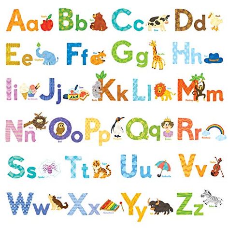 DECOWALL DW-1608S Watercolour Animal Alphabet ABC Kids Wa... https://www.amazon.co.uk/dp/B01FWYYW1G/ref=cm_sw_r_pi_dp_U_x_H2-LCb50AVCWZ Animal Alphabet Nursery, Alphabet Wall Decals, Kids Wall Stickers, Abc Wall, Abc Kids, Alphabet Nursery, Alphabet Wall, Room Stickers, Abc For Kids