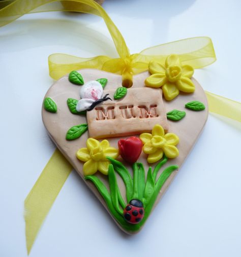 mother's day polymer clay | Mother’s Day | Georgia P Designs Mothers Day Polymer Clay Gift Ideas, Mother’s Day Clay Ideas, Birthday Clay Ideas, Mothers Day Clay Projects, Clay Mothers Day Gifts, Crafts Using Clay, Mothers Day Polymer Clay, Clay Candle Holders Diy, Mothers Day Ideas