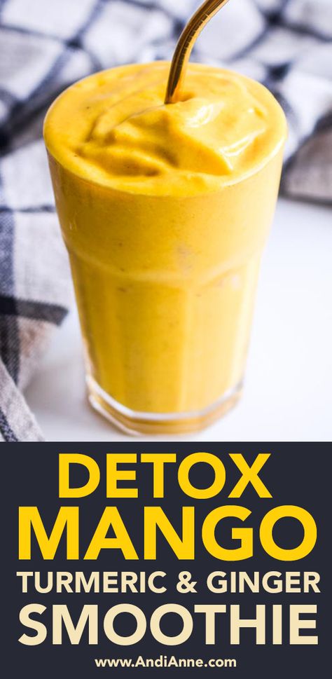 Ginger Smoothie Recipes, Turmeric And Ginger, Mango Smoothie Recipes, Anti Inflammation Recipes, Turmeric Smoothie, Smoothie Recipes Healthy Breakfast, Turmeric Recipes, Ginger Smoothie, Smoothie Drink Recipes