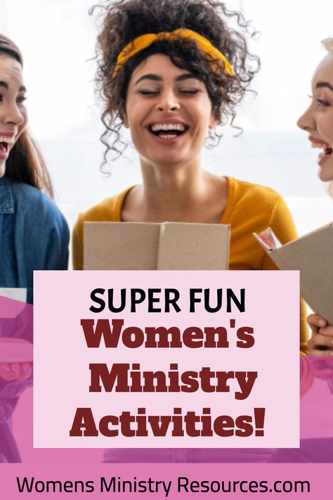 Are you looking for fun and engaging women's ministry activities to bring your ladies' group together? Look no further! #WOMENSMINISTRY Womens Fellowship Ice Breakers, Icebreakers For Women Ministry, Games For Ladies Retreat, Ice Breakers For Ladies Ministry, Women Ministry Activities, Womens Meeting Ideas, Retreat Games For Women, Women Meeting Ideas, Women's Retreat Ideas