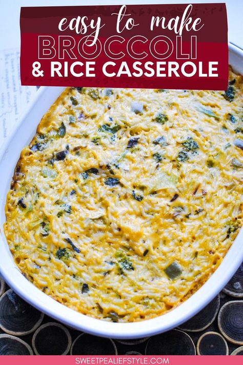 Cheesy Broccoli and Rice Casserole with Cheez Whiz is one of those classic side dishes every family gathering needs to serve! Broccoli And Rice Casserole, Cheesy Broccoli Rice Casserole, Cheesy Broccoli Rice, Cheez Whiz, Broccoli And Rice, Rice Bake, Cheesy Rice, Broccoli Rice Casserole, Diy Easy Recipes