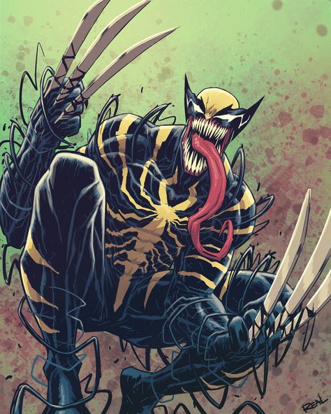 Venom Wolverine, Symbiotes Marvel, Venom Art, Venom Comics, Wolverine Art, The Wolverine, Wolverine Marvel, Marvel Villains, Marvel Fan Art