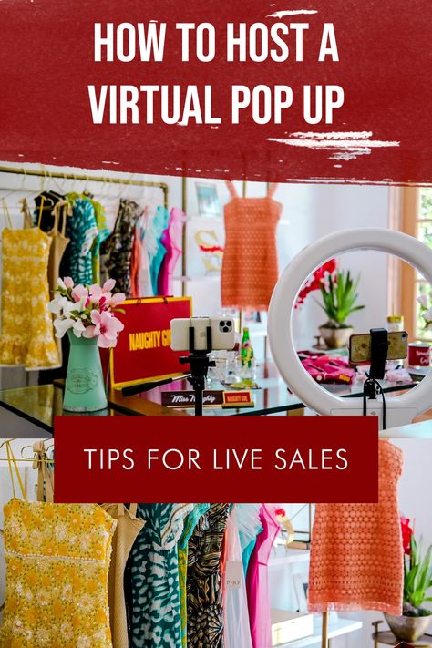 Boutique Live Sale Setup, How To Host A Pop Up Event, Sip And Shop Event Ideas, Sip And Shop Event Boutiques, Popup Store Design, Launch Event Ideas, Bible Codes, Facebook Stories, Popup Shop