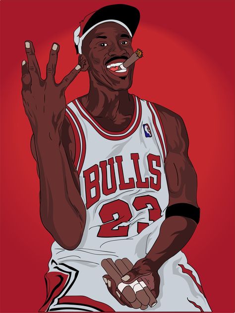 Jordan Cartoon, Michael Jordan Wallpaper, Jordan Painting, Jordan Wallpaper, Michael Jordan Poster, Michael Jordan Art, Basketball Drawings, Nba Artwork, Jordan Poster