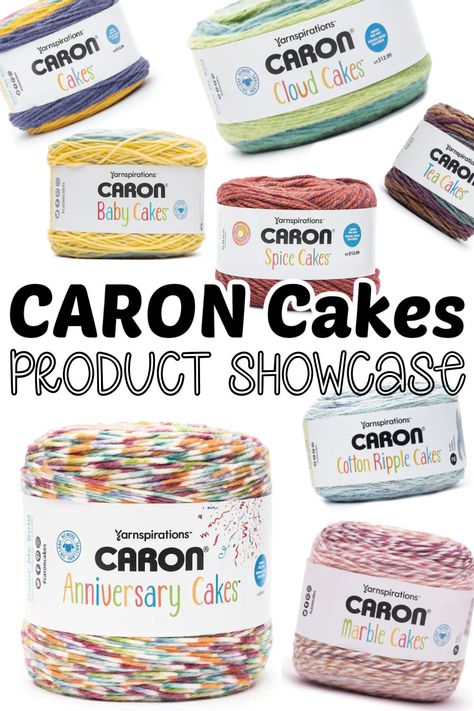 Michaels has a fresh harvest of new Caron Cakes - a bounty of beautiful yarns! Take a peek at the new must-have yarns for autumn and get some fab pattern inspiration and links, in the Caron Cakes Product Showcase, on Moogly! via @moogly Caron Cinnamon Swirl Cakes Crochet Patterns, Caron Cinnamon Swirl Cakes Patterns, Caron Anniversary Cakes Patterns, Caron Cloud Cakes Patterns, Caron Anniversary Cakes, Caron Cake Crochet Patterns, Caron Cakes Patterns, Caron Cakes Crochet, Cinnamon Swirl Cake