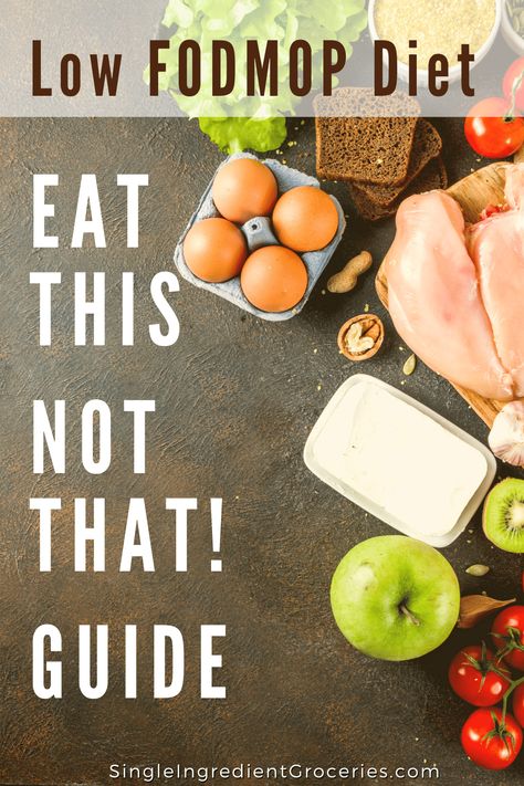 Low FODMAP: Eat This Not That!! #DietMealPlan How To Start Fodmap Diet, Low Fod Map Recipes Fodmap Diet, Low Food Map Diet List, Fodmap Foods To Eat, No Fodmap Foods, What Is Low Fodmap Diet, Low Fodmap Foods To Avoid, Low Fod Map Meal Plan, Lofod Map Diet