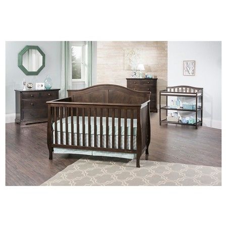 Brown Crib, Changing Dresser, Wood Crib, Floral Furniture, Crib Bedding Boy, Nursery Furniture Collections, Baby Furniture Sets, Adjustable Mattress, Nursery Crib