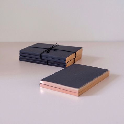 Gold edged notebooks from @wmscoink. Simple and elegant. #notebook #goldedge #deskgoals #shopholliday Elegant Notebook, Gold Foil Logo, Desk Goals, The Little Black Dress, Piece Of Paper, Rose Gold Foil, Paper Cover, Candle Shop, Heart And Mind