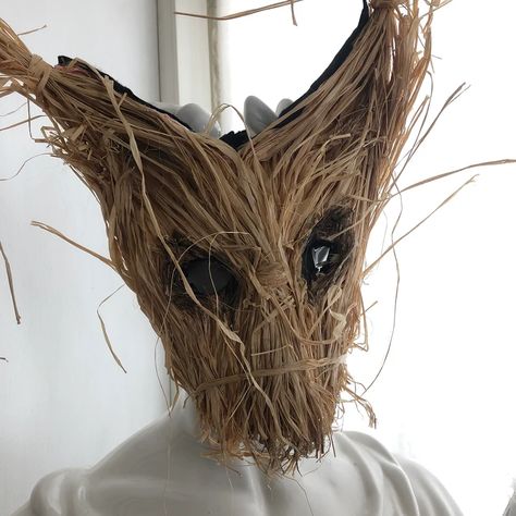 Scary Weird Mask Creepy Scarecrow Mask Adult Halloween | Etsy Creepy Scarecrow, Mask Creepy, Scarecrow Mask, Art Macabre, Crow Mask, Creepy Animals, Mascaras Halloween, Wicker Man, Bunny Mask