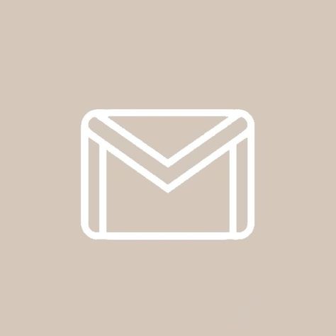 Beige Gmail App Icon, Gmail Beige Icon, Gmail Widget Icon, Gmail Aesthetic Icon, App Design Ipad, Gmail Icon, Vintage App, Beige Icons, Minimalist Phone