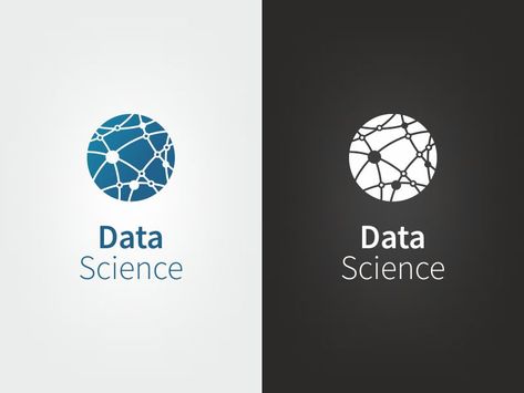 Data Science Logo, Research Logo, Science Logo, Data Logo, Clean Branding, Library Logo, Science Background, Data Design, Logo Design Process