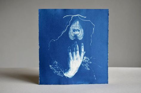 Cyanotype artwork on cotton paper 💙 New works available in my website. erikalujanoart.myshopify.com #cyanotype #sunprint #blueprint #cianotipia #cyanotypeprint #cyanotypeartists #cyanotypeart Fairy Dancing, Dancing On Ice, Cyanotype Process, Fairies Dancing, Paper Handmade, Paper News, Watercolour Paper, Original Prints, Color Photography