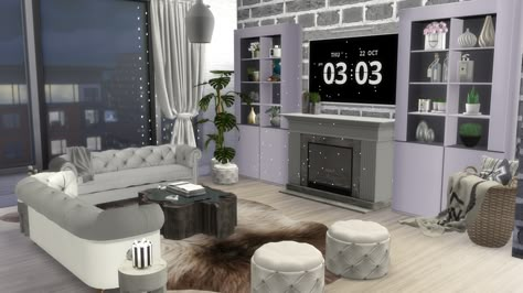 Sims 4 Homes, Sims 4 House Cc, Sims 4 Cc Furniture Living Rooms, The Sims 4 Lots, Girl Apartment Decor, Sims 4 Content, San Myshuno, Sims 4 Black Hair, Sims 4 Lots