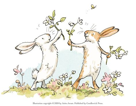 Anita Jeram, You Are My Friend, Rabbit Illustration, Warrior Cat, Dessin Adorable, Childrens Illustrations, Cute Illustration, Animal Illustration, Rabbits