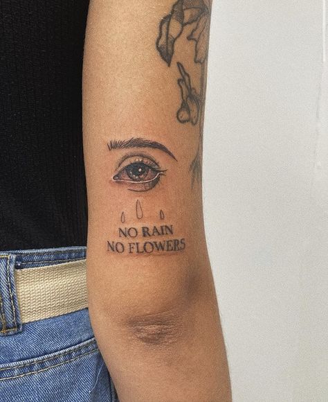 Heartbreaker Tattoo, No Rain No Flowers Tattoo, Tiny Tattoos For Women, Hippie Tattoo, Father Tattoos, Choose Her, Goddess Tattoo, Why Her, No Rain No Flowers