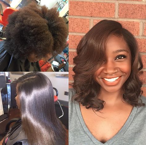 The Press And Curl of Your Childhood Is Back—With Less Damage Press And Curl, Silk Press Hair, Pressed Natural Hair, Silk Press Natural Hair, American Hairstyles, Natural Hair Updo, Silk Press, Natural Haircare, African American Hairstyles