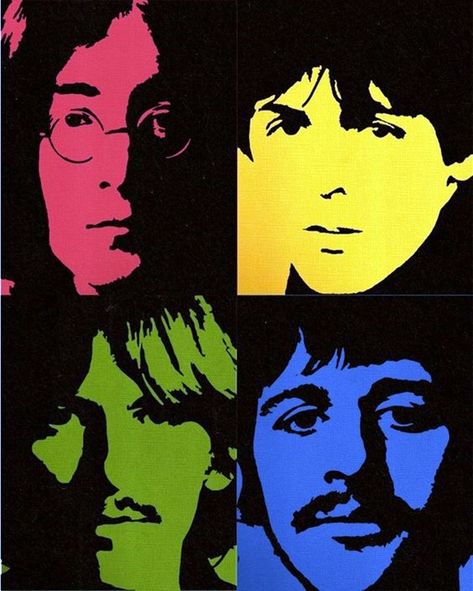 Beatles Silhouette, Beatles Pop Art, Beatles Painting, Beatles Artwork, Beatles Wallpaper, Beatles Cartoon, Fret Work, Beatles Poster, Beatles Photos