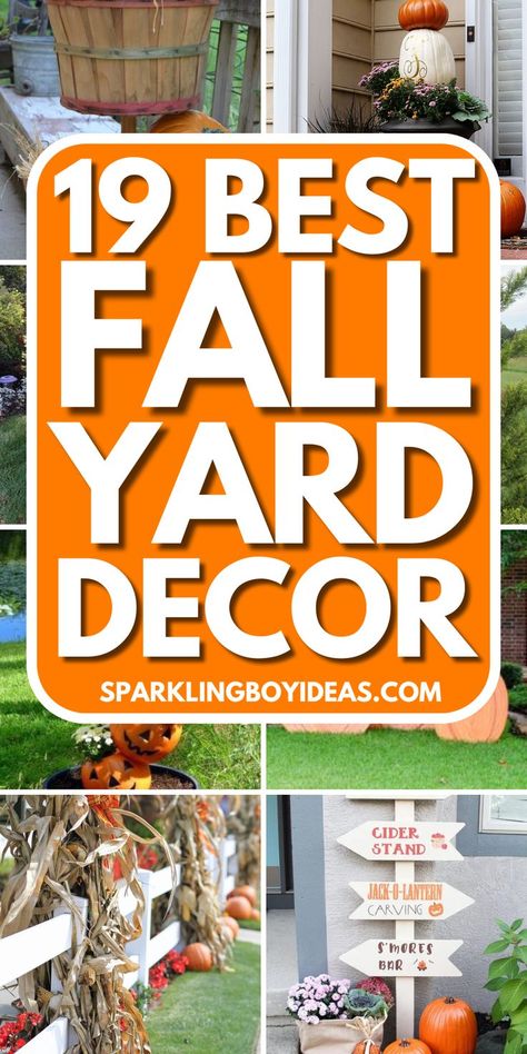 Fall yard decor can transform your outdoor space. Discover autumn outdoor decorations, including rustic fall outdoor decor and DIY Halloween yard decorations. Explore outdoor fall decorating ideas with pumpkin yard decor, scarecrow yard decor, and DIY fall wreaths for your yard. Create stunning autumn yard displays for a welcoming atmosphere. Add Halloween yard displays and Thanksgiving yard decor to celebrate the season. Enhance your space with fall yard lighting, and outdoor fall centerpieces. Front Yard Fall Decor Ideas, Fall Yard Displays, Front Yard Fall Decor, Fall Yard Decorations, Outside Fall Decorations Front Yards, Yard Decor Ideas, Outside Fall Decorations, Fall Yard Decor, Fall Yard