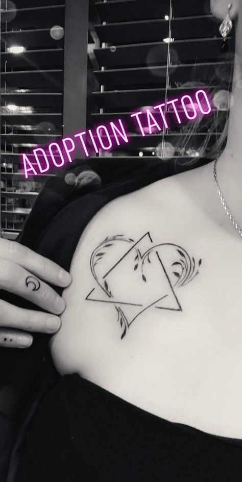 Mom And Daughter Tattoos Adopted, Adopted Daughter Tattoos, Adoption Logo Tattoo, Adoption Symbol Tattoo Ideas, Tattoos For Adoption, Adoption Tattoos For Moms, Birth Mother Tattoo Adoption, Foster Parent Tattoo Ideas, Adoption Tattoo Ideas Symbols