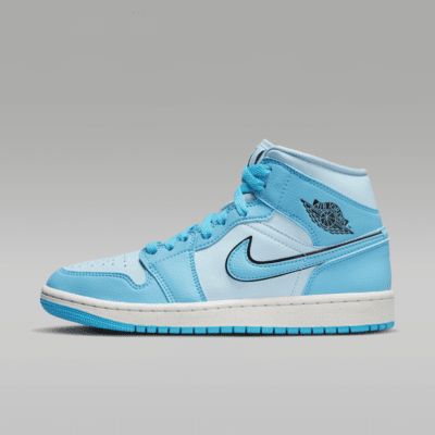 Laser Blue Jordans, Wmns Air Jordan 1, 80s Neon, Blue Jordans, Air Jordan 1 Mid Se, Womens Basketball Shoes, Buy Jordans, Womens Air Jordans, Popular Sneakers