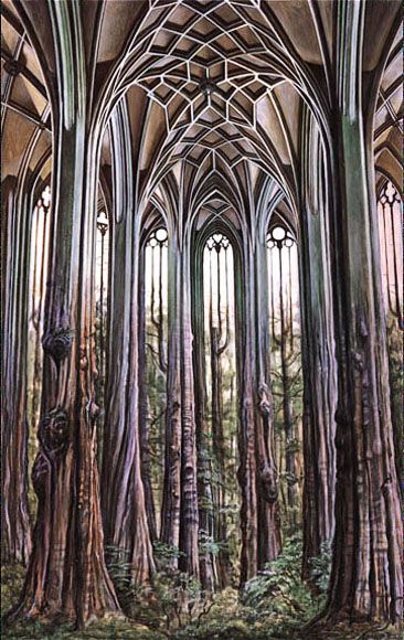 Forest Cathedral by Cory Ench Family Tree Art, Forest Art, Tree Tattoo, Beautiful Tree, Enchanted Forest, Tree Art, Fractal Art, Art Techniques, Medium Art