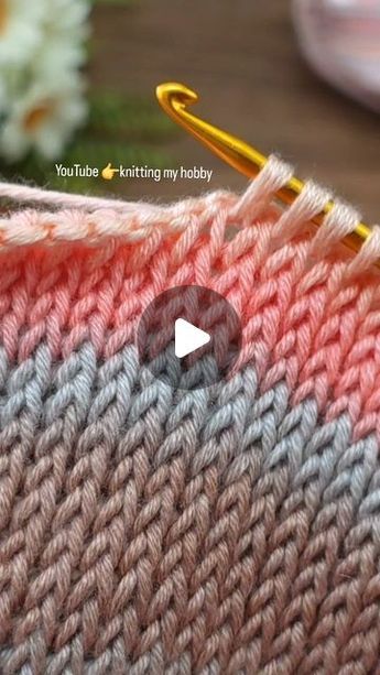 Knitted Crochet Stitch, Flecks Yarn Patterns, Crochet Knit Stitch Tutorials, Jasmine Stitch Crochet Tutorial, Tunisian Crochet Video, How To Do Knitting, Scallop Stitch Crochet, Tunisian Stitch Crochet, Tunisian Knit Stitch Crochet