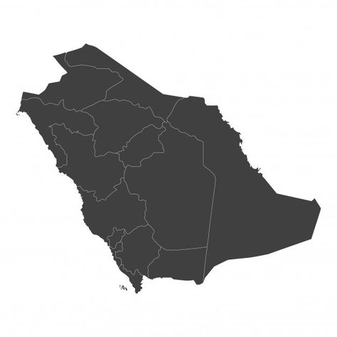 Saudi Arabia Map, Vector Frame, المملكة العربية السعودية, Saudi Arabia, Stock Footage, Premium Vector, Human Silhouette, Graphic Resources, Black Color