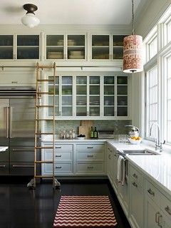 library ladder kitchen | The Estate of Things | Flickr Kitchen Ladder, Library Ladder, Simple Kitchen Design, Smitten Kitchen, New Kitchen Cabinets, Diy Kitchen Cabinets, Transitional Kitchen, Simple Kitchen, Trendy Kitchen