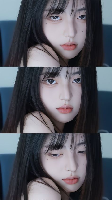 Asian Hair Dye, Justina Xie, Person Photography, 얼굴 드로잉, Hair Inspiration Short, Female Pose Reference, Asian Eyes, Asian Eye Makeup, Tomboy Style Outfits