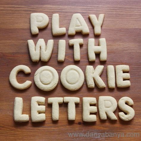 Make some cookie letters and add a bit of fun (and yum) letter recognition to morning tea time. August Baking, Cookie Letters, Learning Activities For Preschoolers, Letter Learning Activities, Letter Recognition Games, Letter Learning, Preschool Snacks, Abc Activities, Activities For Preschoolers