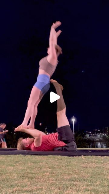 @acrobrian on Instagram: "Twilight flow w @tklaff_ flying so gracefully. Flow inspo from @acro_connection  #acroyoga #yoga #acro #fitness #acrobatics #yogainspiration #circus #partneryoga #partneracrobatics #acroisfun #acrotutorial" Fun Yoga Poses For Two People, Yoga Poses For Beginners 2 People, Yoga Poses Two People, Acroyoga Poses, Acrobatic Poses, 3 Person Yoga Poses, Two Person Yoga Poses, Two Person Yoga, 2 Person Yoga