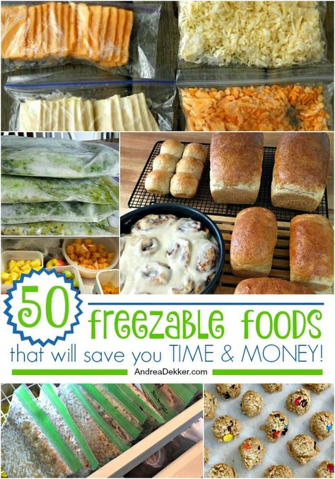 Frozen Foods To Stock Up On, Deep Freezer Meal Prep, Food To Make Ahead And Freeze, Food Prep Ideas Freezer, Deep Freezer Recipes, Freezer Foods Make Ahead, Deep Freezer Food Ideas, Stocking Freezer For Winter, What Foods Can You Freeze