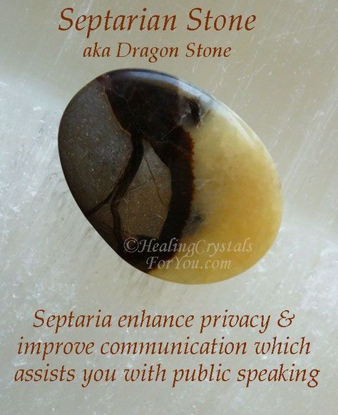 Septarian Stone aka Dragon Stone Dragon Stone Meaning, Septarian Crystal Meaning, Septarian Stone Meaning, Septarian Stone, Stone Dragon, Crystal Healing Chart, Healing Crystals For You, Dragon Stone, Psychic Protection